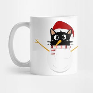 Funny christmas snowcat Mug